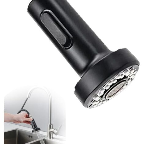 Robinet d'évier de cuisine pivotant à 360°, 2 modes, mitigeur flexible avec adaptateur de douche, universel et pivotant.