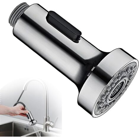 Robinet d'évier de cuisine pivotant à 360°, 2 modes, mitigeur flexible avec adaptateur de douche, universel et pivotant.