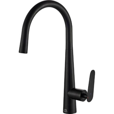 Robinet d'évier de cuisine sur pied NALDA noir