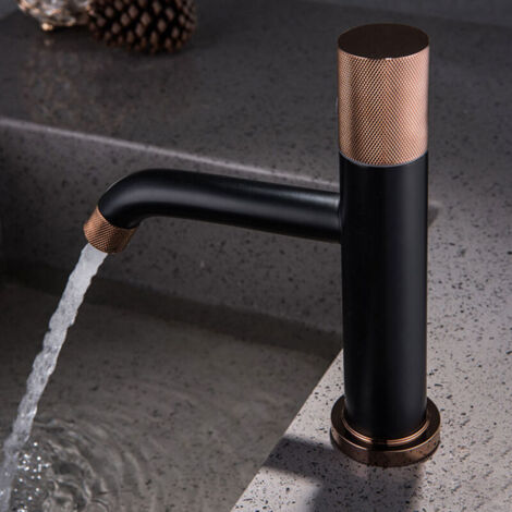 Robinet d'évier de salle de bains de Style rétro G1/2 pouces, mitigeur Vertical d'eau chaude et froide pour la maison