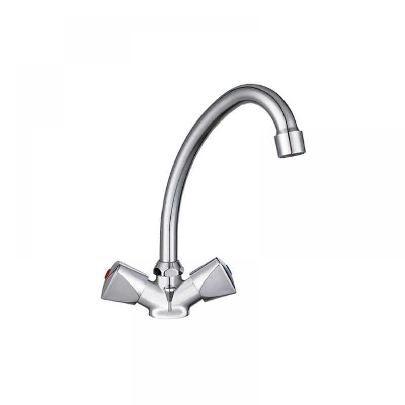 Parkside Robinet de cuisine carré à bec haut - Robinet mitigeur d'évier de cuisine (brossé) - vue 2