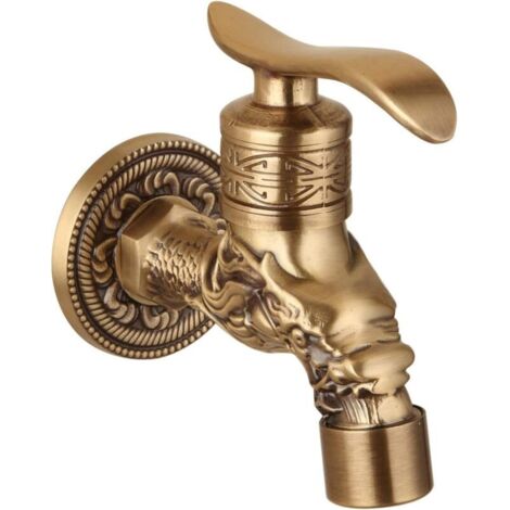 Robinet d'évier mural G1/2 pouces Robinet d'évier Robinet mitigeur en laiton rustique Robinet