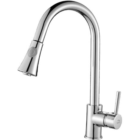 Robinet d'évier sur pied avec bec extractible DARU BLD069D