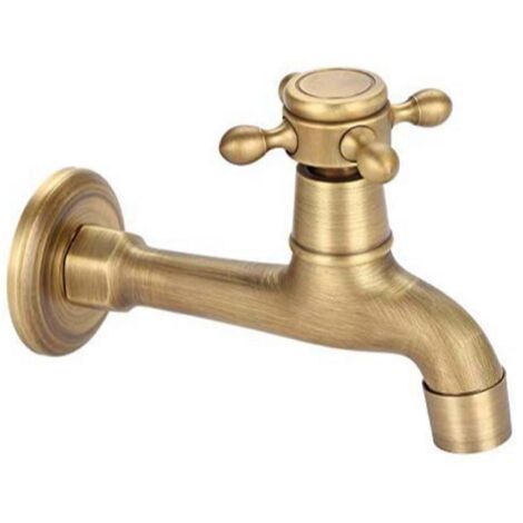 Robinet d'évier vintage en cuivre, robinet de cuisine à eau froide