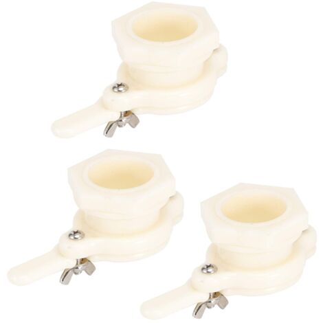 Robinet d'extraction de Miel, Valve de Miel sûre Saine 3Set, Plastique de qualité Alimentaire sans Pollution pour Les apiculteurs extracteurs