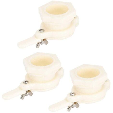 Robinet d'extraction de Miel, Valve de Miel sûre Saine 3Set, Plastique de qualité Alimentaire sans Pollution pour Les apiculteurs extracteurs