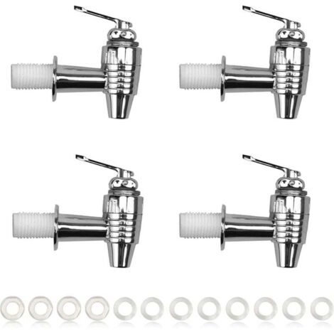 Robinet distributeur de boissons, 4 pièces, robinet fontaine ABS, robinet en plastique avec entretoises et écrous, robinet à jus, pour café et jus