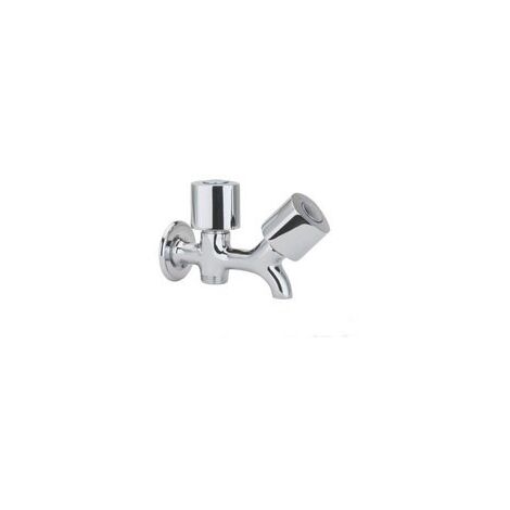Robinet double chromé pour lave-linge 1/2" ECO - RAMÓN SOLER