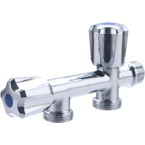 Robinet Double droit pour machine à laver NOYON & THIEBAULT M1/2 - M3/4