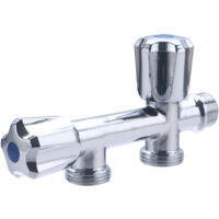 Robinet double en ligne pour machine à laver NOYON & THIEBAULT