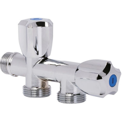 Robinet double sortie droit 4ms entrée 15x21 - sortie 20x27 - SFERACO