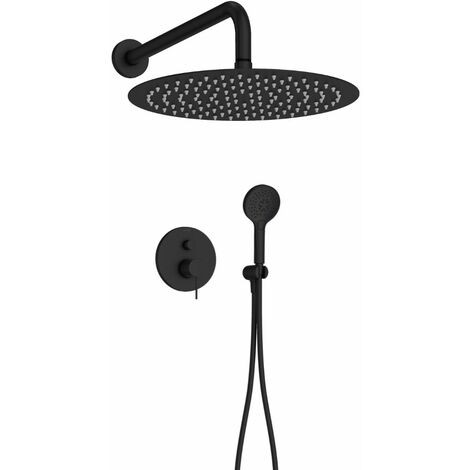 Robinet douche encastré mécanique JACOB DELAFON Metro, Noir mat Economie d'eau - noir mat