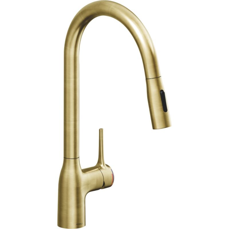 Luisina - Robinet douchette camille doré mat