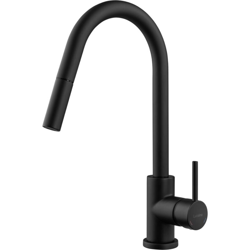 Robinet douchette Luisina noir mat EMMA