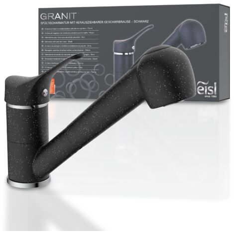 Robinet douchette Noir mat Eisl GRANIT