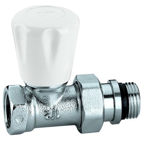 Robinet droit manuel pour radiateur pour tube fer Caleffi 412