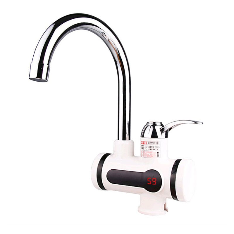 Csparkv - Robinet électrique 220 v avec chauffe-eau instantané, 3000 w, affichage de la température led, chauffe-eau pour cuisine, salle de bain, eau