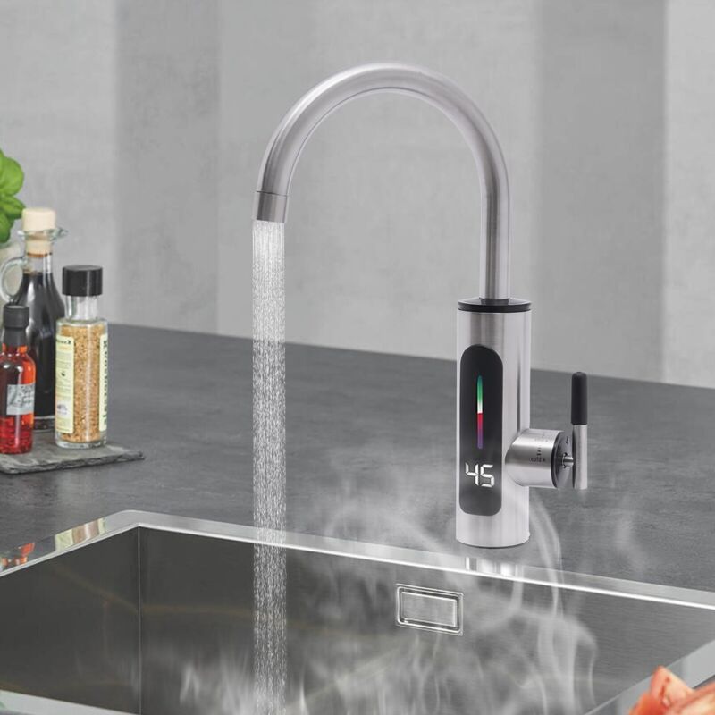 Robinet électrique 3000W Chauffage instantané Chauffe-eau instantané 360°