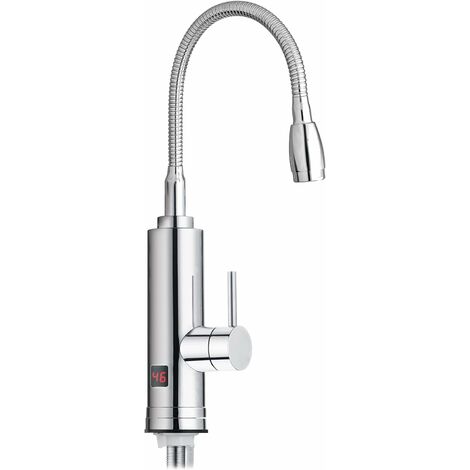 UOMUN Robinet Chauffant robinets électriques robinets électriques 420V  Robinet électrique avec écran de Chauffage Rotatif 50Hz 50Hz 26.8x21.5cm  (Color : Silver) : : Bricolage