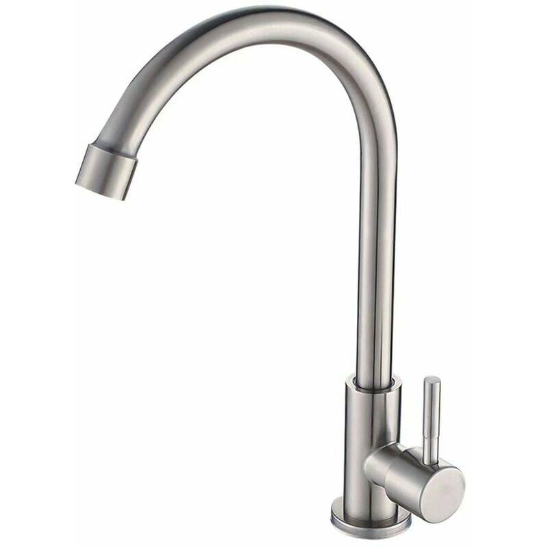 Robinet en acier inoxydable 304 robinet froid simple robinet de balcon de cuisine