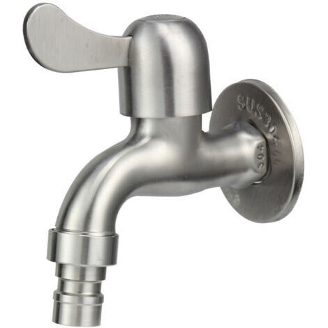 Robinet en acier inoxydable 304, vanne de vidange 1/2", robinet pour machine à laver