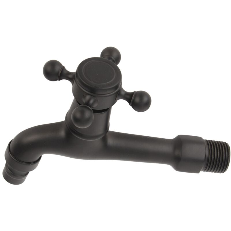 Robinet en laiton antique mural G1 / 2 pouces machine à laver robinet d'eau froide unique