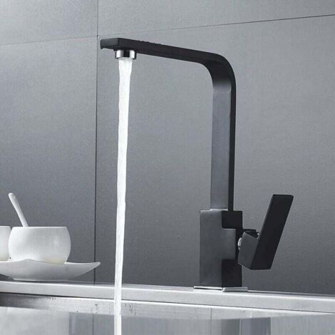 Robinet en laiton avec disque en céramique pour le contrôle de l'eau chaude et froide, mitigeur de cuisine