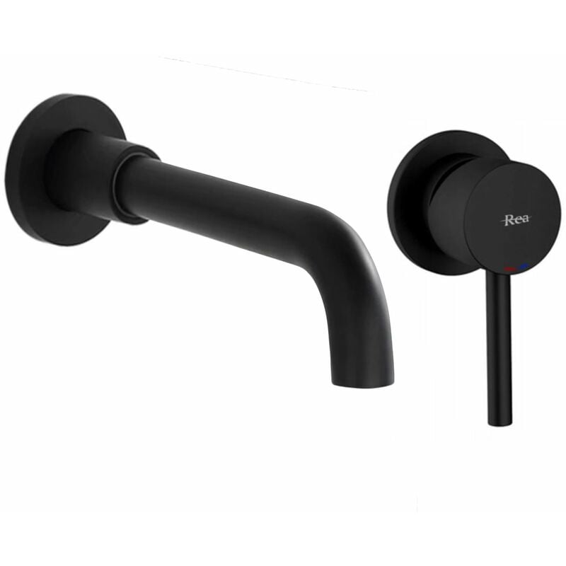 Robinet encastré REA lungo long black + box