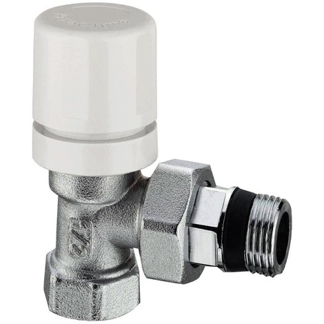 Kartell 15 mm Thermostatique Radiateur Angle valve 1//2/" appareils de chauffage plomberie