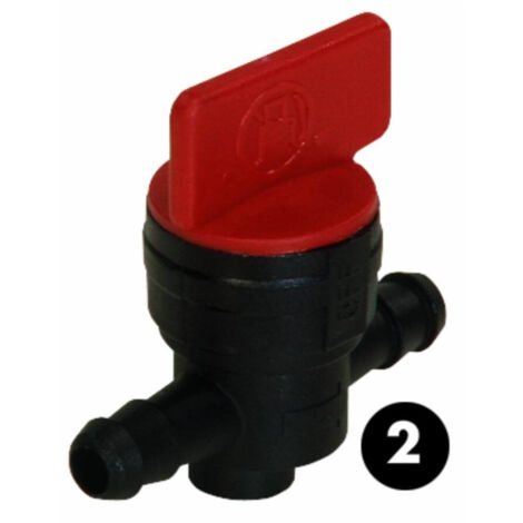 Lem Select – Robinet essence adaptable 1/4' en nylon pour moteurs Briggs et Stratton – Accessoire tondeuse – Fonctionnement optimal