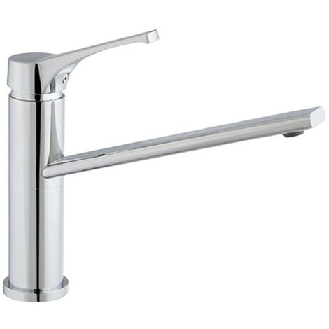 Robinet evier de cuisine mitigeur laiton chrome bec haut