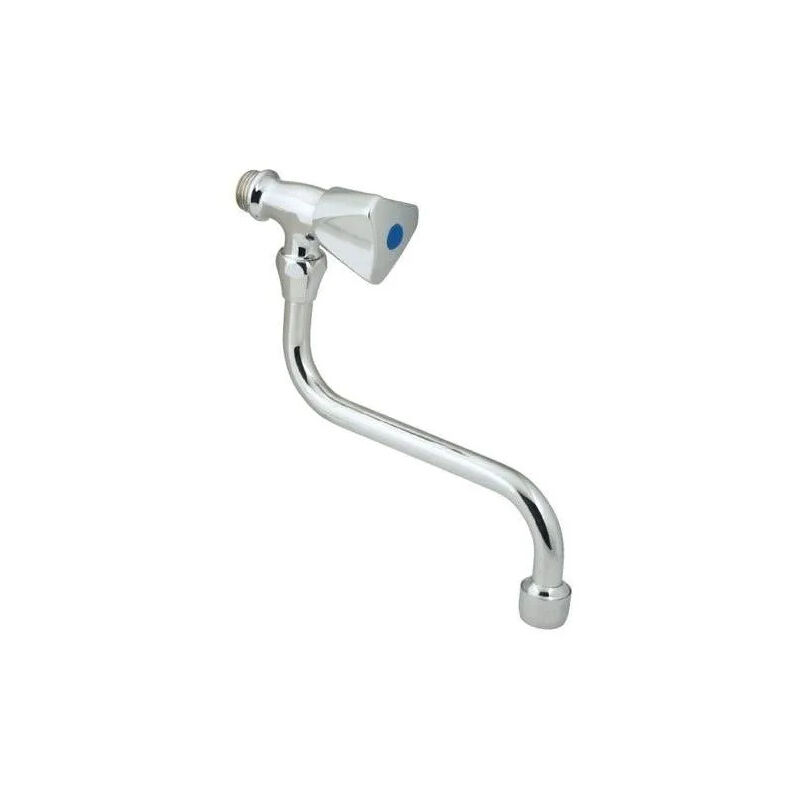 Robinet évier mural, monotrou, bec 150 mm