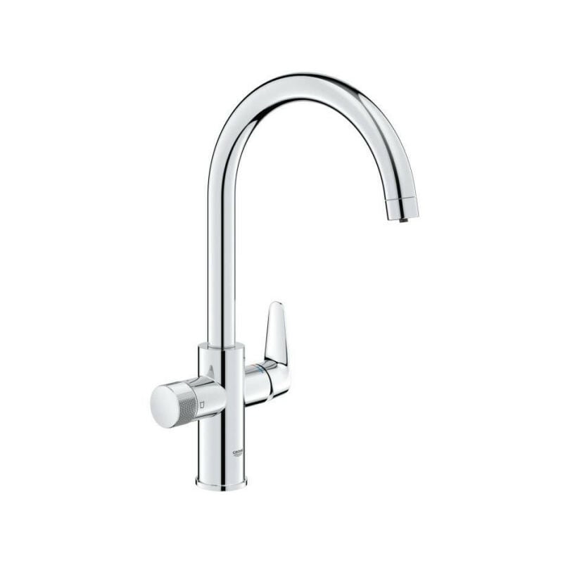 Grohe - Robinet filtrant de cuisine - Chromé - Filtration de l'eau - Bec haut en c - Rotation 150° Blue Pure StartCurve - 3059