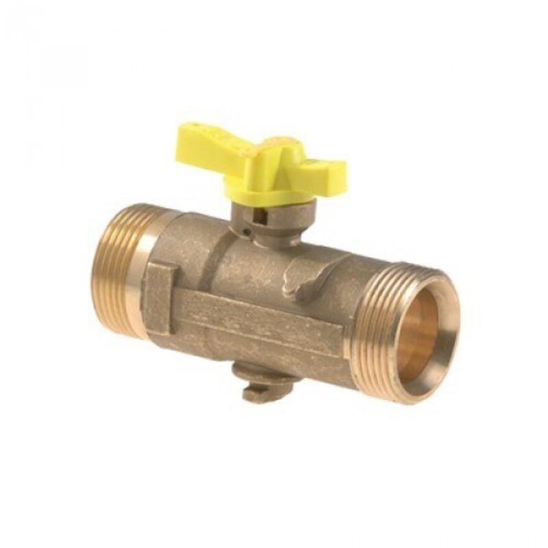 Clesse Industries - robinet gaz - mâle / mâle - diamètre 20 x 27 mm - mop 0.5 - banides 22017015