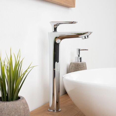 Mitigeur salle bain pour lavabo louga métal or brossé Wanda Collection
