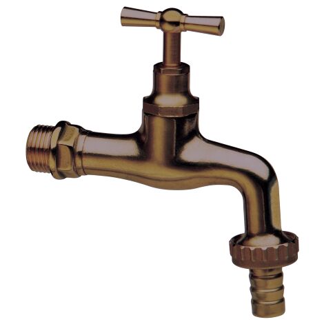 Robinet laiton antique raccord 1/2 m avec raccord de tuyau pour fontaine