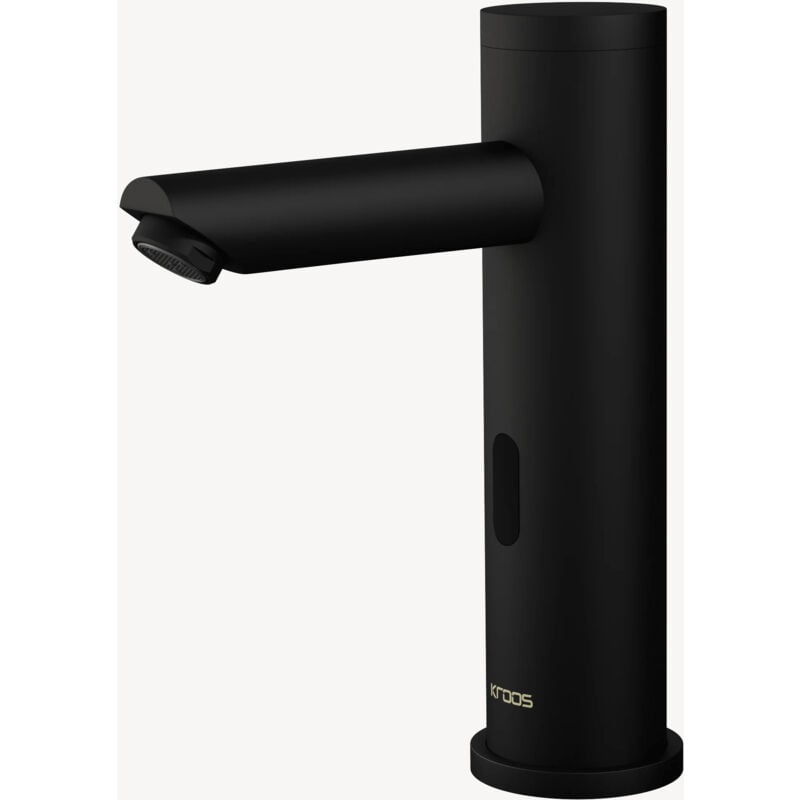 Kroos ® - Robinet lavabo automatique moderne, eau froide Noir - Pula