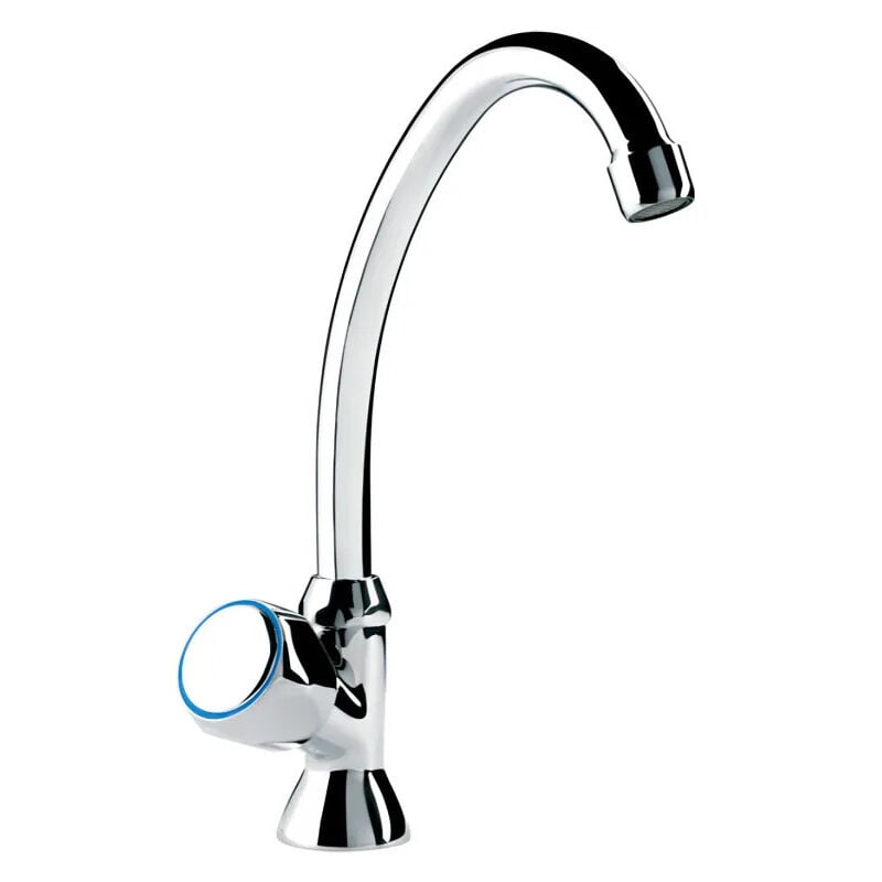 Robinet lavabo, mélangeur lave-main eau froide bec haut