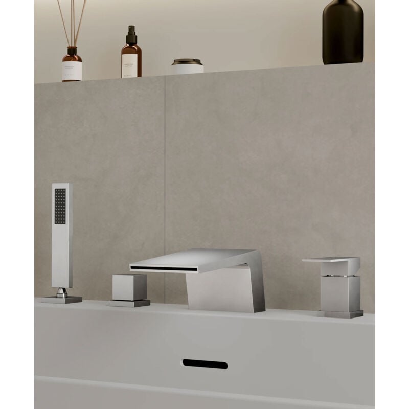 Mitigeur baignoire sur plage Chromé - Thilia