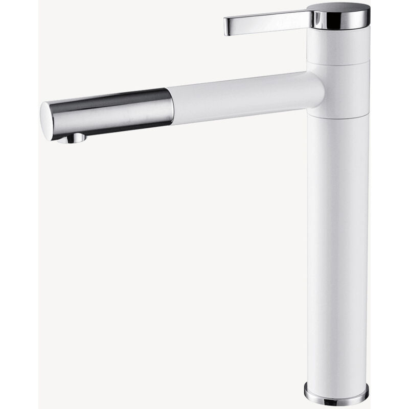 Mitigeur haut vasque Blanc & Chromé - Graffias