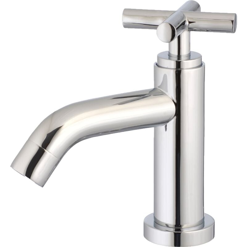 Robinet lave-mains Croce eau froide chrome - Essebagno