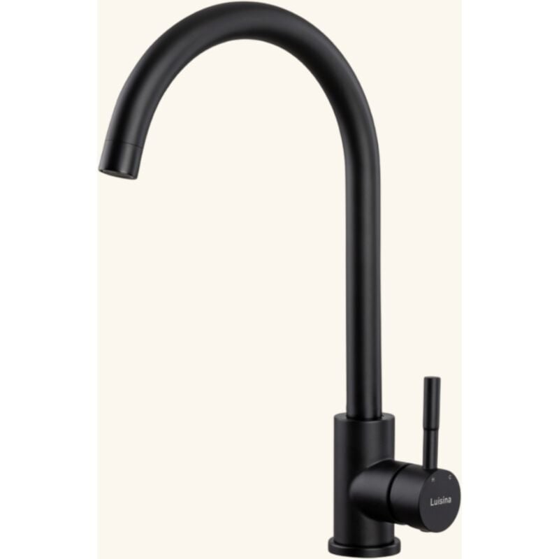 Robinet Luisina inox noir mat simon