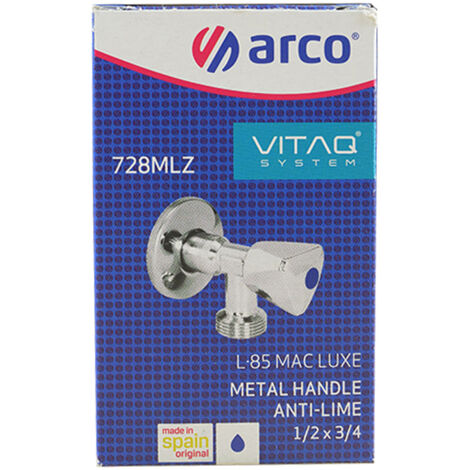Robinet Machine à laver Anticalcaire Manette manuelle - Mâle 1/2" (15/21) Mâle 3/4" (20/27) - Arco