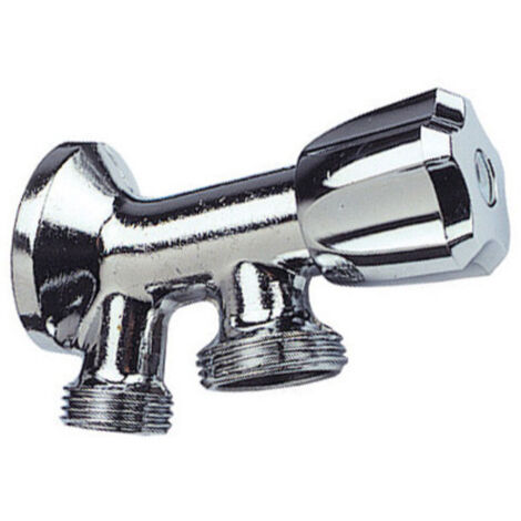 Robinet machine à laver incliné 2 sorties - mâle 3/4" (20/27) - Somatherm