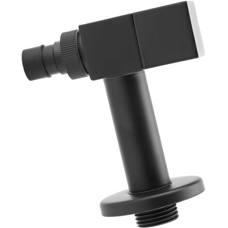 Robinet Machine à Laver Noir G1/2 - Robinet Mur Solide Cuivre pour Lavage Évier - Ensemble Robinet Froid Durable avec Installation Facile