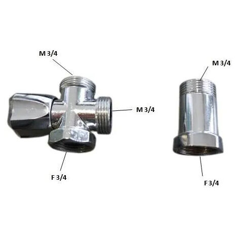 Robinet M.A.L intercalaire avec rallonge MF 3/4