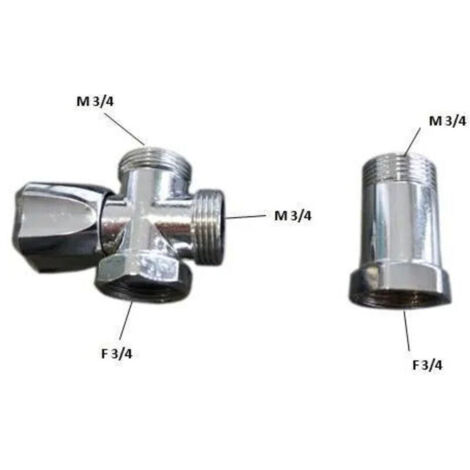 Robinet M.A.L intercalaire avec rallonge MF 3/4