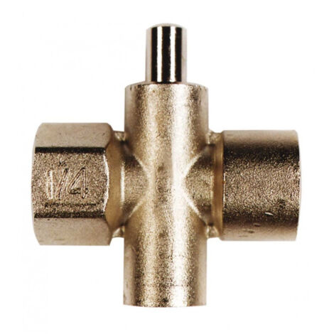 Robinet manomètre à bouton poussoir spécial gaz - Femelle - Femelle 8x13