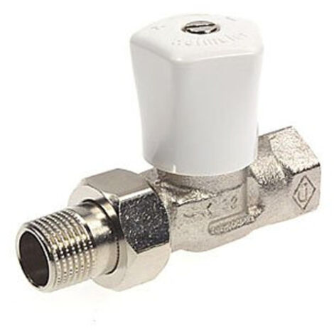 Robinet manuel Mikrotherm 1 1/4'' droit laiton rouge nickelé