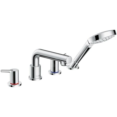 Robinet mélangeur bain douche 4 trous HANSGROHE Talis S chromé